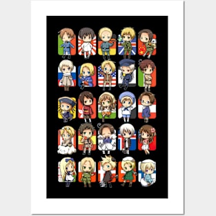 Hetalia Group Posters and Art